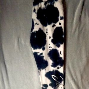 Justice black and white joggers size: 14/16